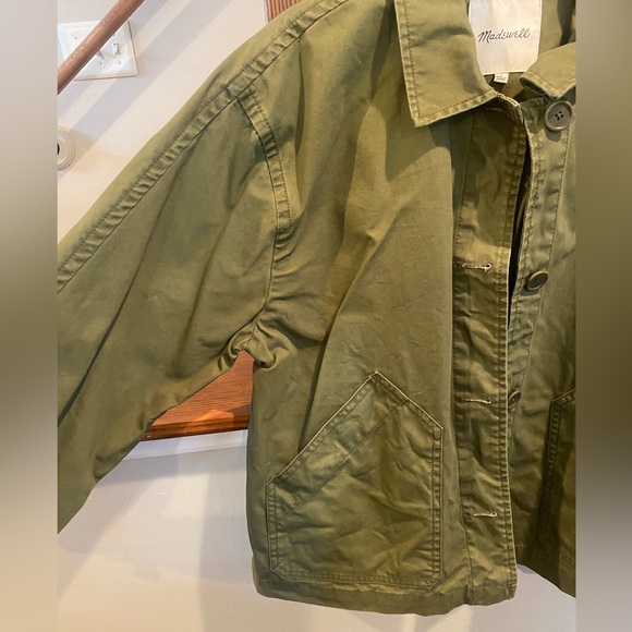 Madewell Baylow Cropped Chore Jacket, Size M - Picture 2 of 5